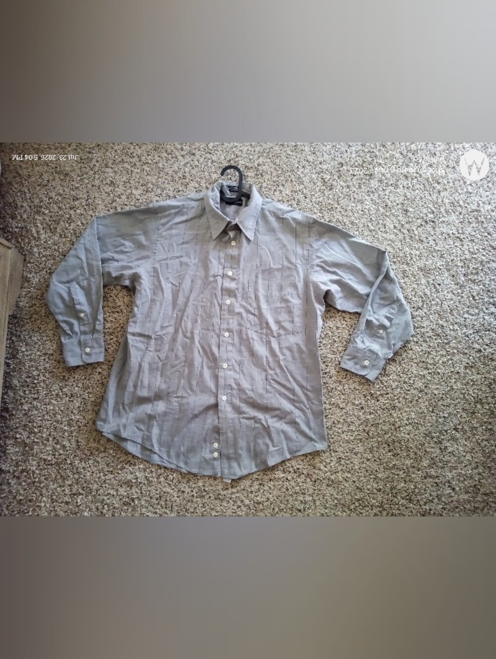 Christian Dior Monsieur Dress Shirt Long Sleeve Vintage Grey Neck 16